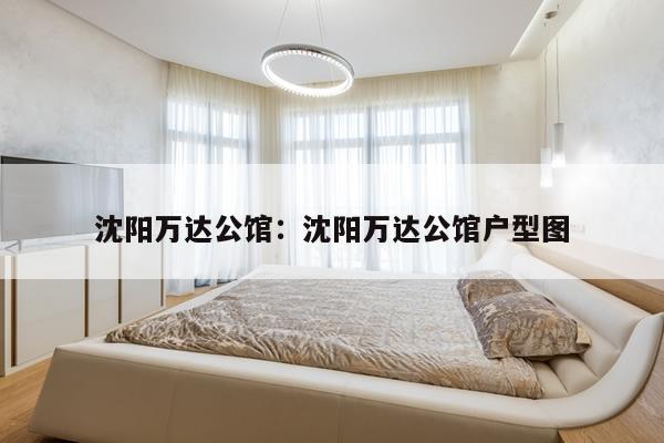 沈阳万达公馆：沈阳万达公馆户型图
